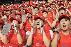 北朝鮮、ホーム戦勝利で大歓声 Ｗ杯２次予選