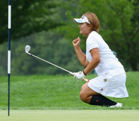 ゴルフ=全米女子OPは雨天中断、大山と鈴木が暫定18位
