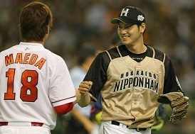 大谷 89キロ!遅球は凄かった ぶっつけスローカーブにどよめき