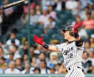 47NEWS > スポーツ > 野球 > 満塁男・新井会心 強烈二塁打で阪神奪首