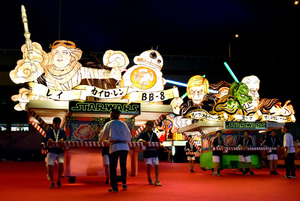 スター・ウォーズねぶた覚醒 ルークにヨーダ、オビワン