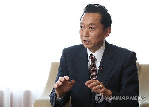 安倍談話 歴代内閣の歴史認識継承を=鳩山元首相