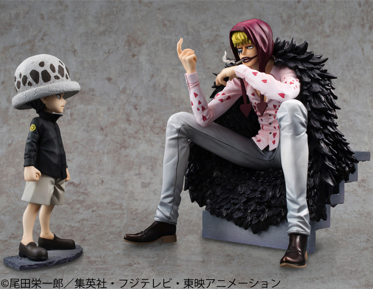 「ONE PIECE」幼いローとコラソンのフィギュアセット、オペオペの実も