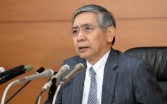日銀総裁、物価目標先送り「エネルギー価格の下振れが主因」 記者会見