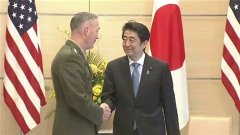 巡視活動を支持…首相、米軍制服組トップに伝達 2015年11月04日 20時36分