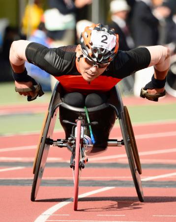 車いすマラソン山本がリオパラに 大分国際で日本勢最高の2位