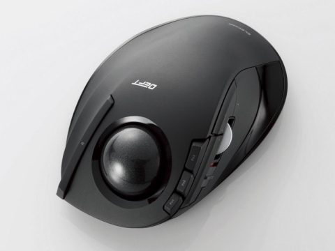 エレコム、人差し指で操作する高機能トラックボール