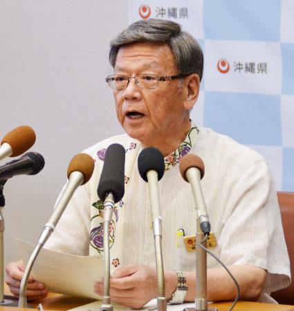 国の辺野古是正指示、沖縄知事が拒否を正式表明 2015年11月11日 19時56分