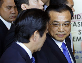 関係改善の認識で一致＝日中首脳が接触—ＡＳＥＡＮ