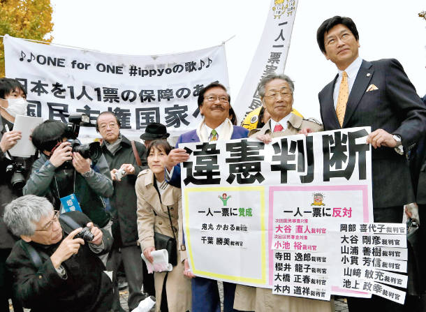 昨年衆院選は違憲状態 一票の格差2・13倍、最高裁判決
