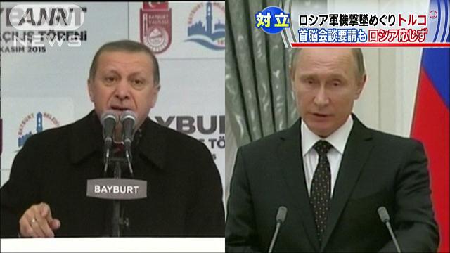 トルコ大統領、強硬姿勢の露に「火遊びするな」 2015年11月28日 22時27分