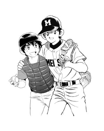 『MIX』あだち充×『MAJOR』満田拓也！ 人気野球漫画家が合作イラスト描き下ろし
