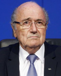ブラッター会長、書簡送り無罪主張 FIFA加盟協会に