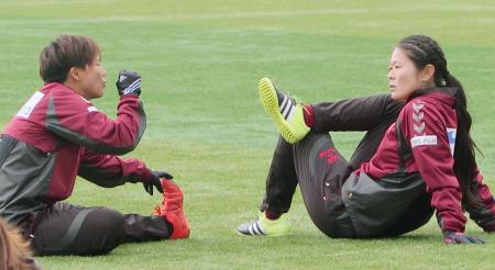 澤、大会の前日練習に参加 現役最後「最高の仲間と笑顔で」