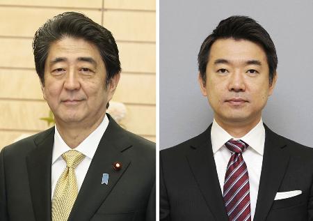 首相、橋下氏と今夜会談 憲法改正で意見交換か