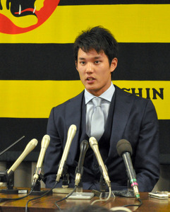 阪神・藤浪、倍増の１億７千万円更改「いい評価頂いた」