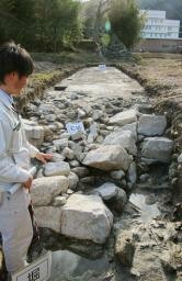 滋賀・大溝城遺跡に船着き場 琵琶湖からそのまま本丸に