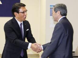 経産相、高浜再稼働同意を要請 福井知事と会談