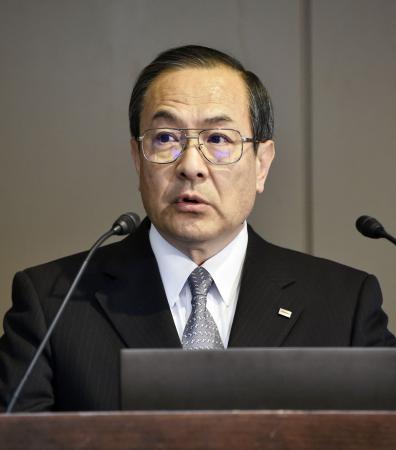 東芝社長、巨額赤字「経営者として深く責任を感じている」