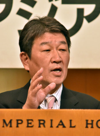 「野党統一候補は談合」 自民・茂木氏が批判