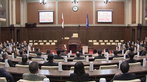 吉村・新大阪市長「対話で物事進める」 年頭あいさつ