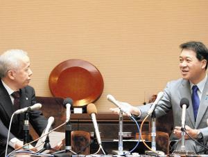 知事、東電社長に詰問…1年ぶり会談は平行線