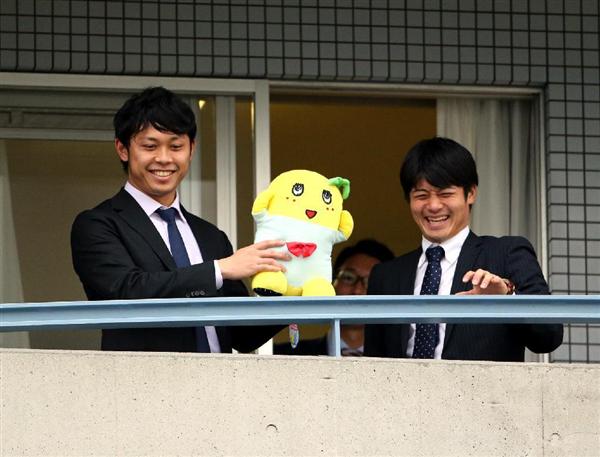 阪神ドラ１高山、地元船橋の名上げる…「ふなっしー」持参で入寮