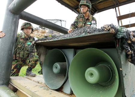 韓国、宣伝放送を８日に再開 北朝鮮の反発は必至