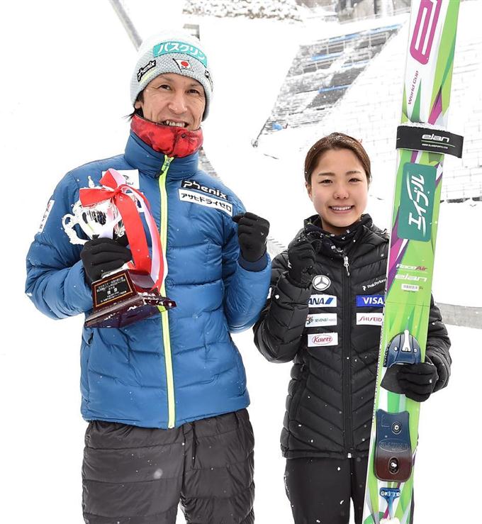 葛西が逆転優勝＝女子は高梨が圧勝－雪印メグミルク杯ジャンプ