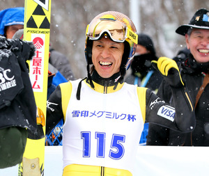 葛西“駆け込み”逆転Ｖ 会場入り２８分後にジャンプ