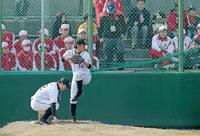 掛布流おもてなし…安芸Ｃ接写ブルペン