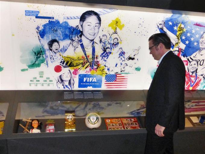 ＦＩＦＡ博物館を公開 なでしこジャパンの記念品も