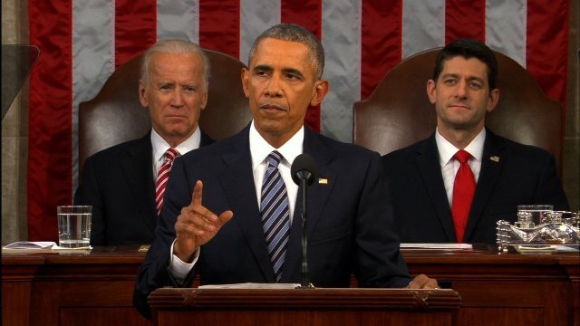 オバマ大統領、最後の一般教書演説 「明るい未来」を強調