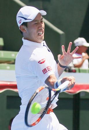 錦織、１８歳若手に勝利 テニスのエキシビション大会