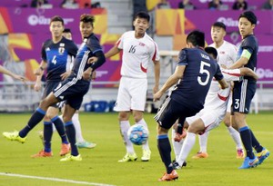 日本、北朝鮮に勝利 サッカー男子五輪最終予選