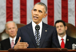 中間層を底上げ 米大統領一般教書演説、ＴＰＰ早期承認求める