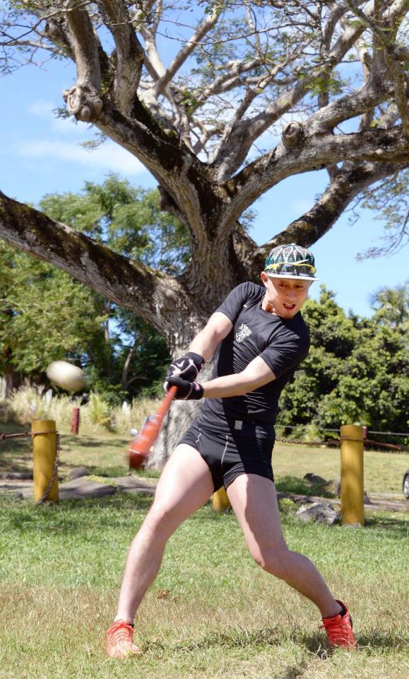 阪神今成「虎男」叫ぶぞ 熱男からムチャぶり指令