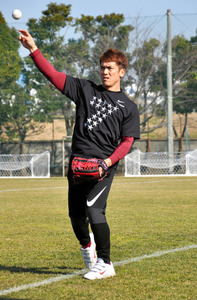 楽天・松井稼が自主トレ公開 「１年１年、勝負の年」