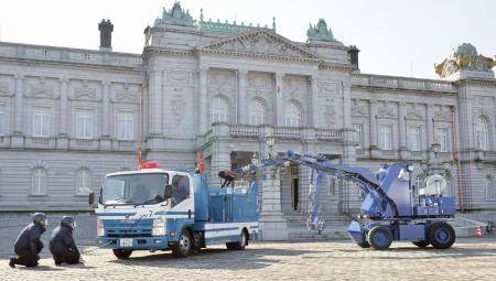 テロ訓練、精鋭部隊が制圧 迎賓館、入場者チェック徹底 東京