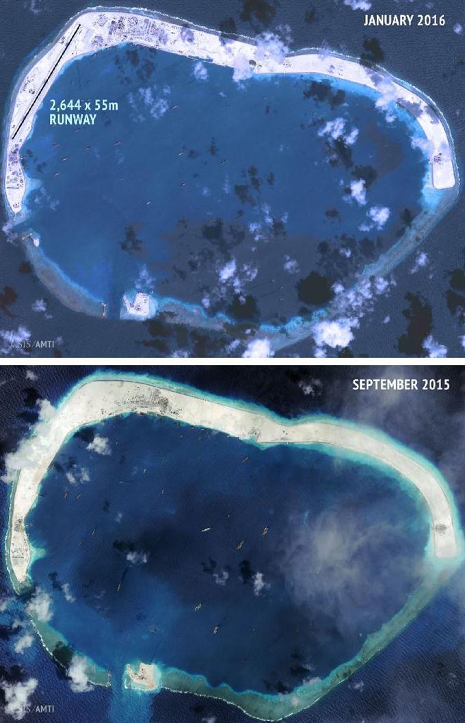 ミスチーフで完成近づく＝南沙の２滑走路建設、加速－中国