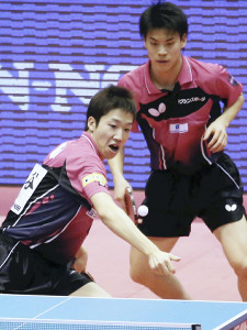 男子ダブルス、水谷・吉田組が初Ｖ…全日本卓球