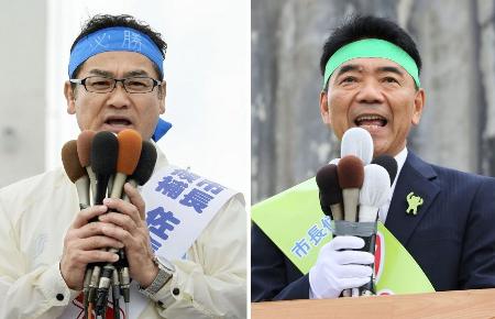 沖縄 宜野湾市長選告示 現職と新人が立候補