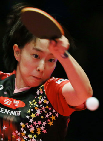 石川佳純Ｖ３「自分が成長続ければ抜かれない」