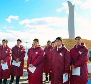 楽天オコエ被災地の誓い「プレーで元気づける」