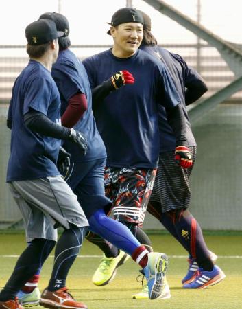 ヤンキース田中が自主トレ公開