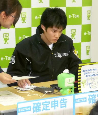 阪神藤浪投手が早め申告呼び掛け