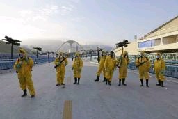 ジカ熱阻止へ蚊駆除 ブラジルのカーニバル会場