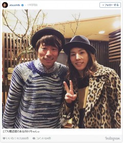 ロンブー淳＆吉田沙保里が兄妹みたいに似てる！ツーショットに反響