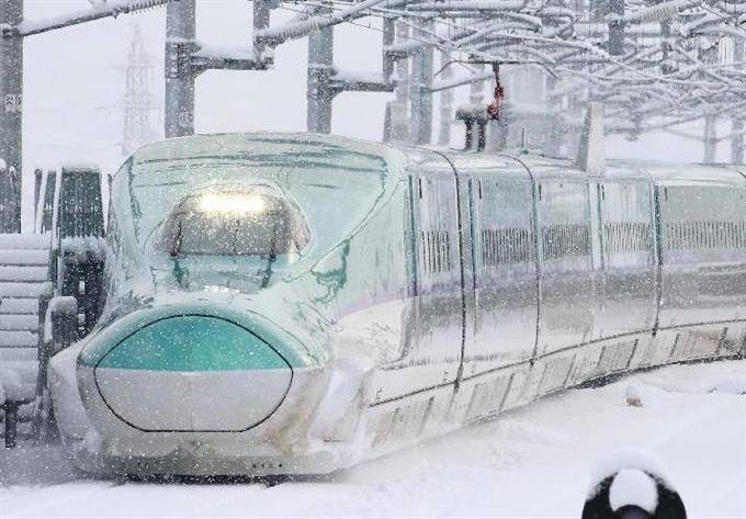 北海道新幹線で試乗会