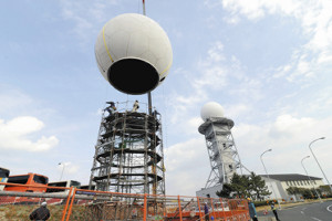 雨風見張る「ドップラーレーダー」一新…関空 2016年01月28日 16時03分